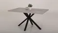 Esstisch Cleo Küchentisch Tisch Esszimmertisch in Beton und schwarz 140x90