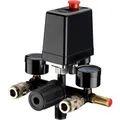 Wiltec Druckregler Mit Druckschalter Für Kompressor 2 Anzeigen Druckminderer