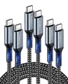 Nimaso USB C auf USB C Kabel [3-Pack/0.3M+1M+2M],USB Typ C PD Ladekabel 60W 20V/3A für Galaxy S23 S22 S21 S20 S10 A53,Note 10,Huawei P30 P20,Google Pixel 3a/3a XL,iPad Pro 2021/2020/2018,MacBook Pro