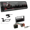 Kenwood KMM-BT408DAB 1-DIN Digital Media Receiver mit DAB+ Bluetooth Autoradio mit Einbauset für Citroen Jumper 2006-2011