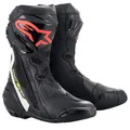 Alpinestars Racing Mot, Knöchelstiefel Unisex-Erwachsene, 42 EU, Schwarz Gelb Rot, 43 EU