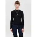 ONLY Langarmshirt ONLEMMA L/S HIGH NECK TOP schwarz XL (42)