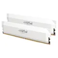 Crucial Pro DDR5 RAM 32GB Kit (2x16GB) 6400MHz CL38, Overclocking Gaming, Intel XMP 3.0 / AMD Expo, PC Computer Arbeitsspeicher, Weiß - CP2K16G64C38U5W