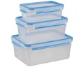 Emsa Vorratsdose Food Clip&Close 508567 3er Set, Kunststoff