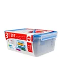 Emsa 508567 Emsa Food Clip&Close 508567 3er Set transparent/blau