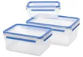 EMSA Frischhaltedosenset Clip & Close 1,0l/2,3l/3,7l 3teilig blau