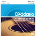 Daddario EJ38 - Akustikgitarre Saiten 12-Saiter Phosphor-Bronze | Neu