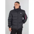 Alpha Industries Winterjacke Hooded Puffer Alpha FD schwarz Herren schwarz L (50/52)