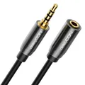 1m 3,5mm Klinken Verlängerung Headset Kopfhörer Mikro 4 polig Verlängerungskabel