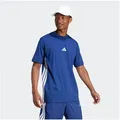 adidas Sportswear T-Shirt M 3S SJ T mit Rundhalsausschnitt, aus Baumwolle, weiches Single Jersey blau XXXL (64/66)