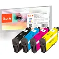 Peach Spar Pack Tintenpatronen kompatibel zu Epson T2706, No. 27, C13T27064010
