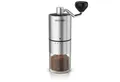 Arendo Kaffeemühle Manuelle Handmühle mit Keramik Kegelmahlwerk, 25g Bohnenbehälter, Kegelmahlwerk, 25 g Bohnenbehälter, Edelstahl, 5 Mahlgradstufen, kompakt, für Zuhause & unterwegs, Camping