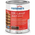 Hk-lasur 3in1 [plus] Palisander, Matt, 0,75 Liter, Holzlasur, Premium Holzlasur Außen, 3fach Holzschutz Mit Imprägnierung + Grundierung + Lasur - Remmers