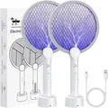 Elektrische Fliegenklatsche 4000V UV USB-C Wiederaufladbar Kinderschutz
