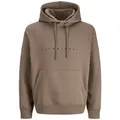 Jack & Jones PlusSize Kapuzensweatshirt JJESTAR JJ SWEAT HOOD NOOS PLS Baumwollmischung, relaxed fit braun 4XL (66/68)
