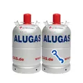 Alugas 2X 11 Kg Propangasflasche, Gasflasche für Camping NEU leer