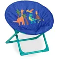 Relaxdays Moonchair, Blau, Textil, Metall, Kunststoff, Tiere, 1-Sitzer, 50x47x48 cm, Kinder- & Jugendzimmer, Kindermöbel, Kindersitzmöbel & -tische, Kindersessel & -sofas