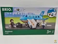BRIO World 33306 Flugzeug Flughafen Flieger Holz Eisenbahn blau Spielzeug NEU!