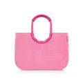 reisenthel loopshopper L frame twist pink – Stabile Tasche mit praktischen Fächern aus recycelten PET-Flaschen – Charmantes und wasserabweisendes Design