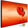 Papermoon Infrarotheizung INFRAROT-BILD-HEIZUNG, Herzen, TÜV-Rheinland/GS zertifiziert, angenehme Strahlungswärme 120 cm x 60 cm x 3 cm