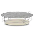 Smokersystem Grillerhöhung Kamado Ø 52 cm 3 Ebenen Grillrost Pizzastein BBQ-Toro