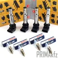 NGK Zündspule + BOSCH Zündkerzen für Seat Skoda VW Golf V VI Passat 1.4 TSI