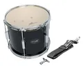GEWA Marching Drum, Marschtrommel 12 x 10", Holzkessel schwarz, inkl. Trageriemen