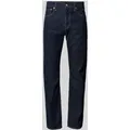 Levi's® Tapered Fit Jeans mit Stretch-Anteil Modell '502™' in Dunkelblau, Größe 32/30