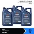 Aral HighTronic 5W-40 MB 229.31 Opel RN 0700 VW 505 Motoröl 3x5 Liter = 15 Liter