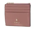Furla Leder Kartenhalter Camelia Zipped Card Case Tulle Altrosa