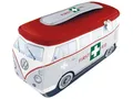 BRISA VW Collection - Volkswagen Neopren Universal-Schmink-Kosmetik-Kultur-Reise-Apotheke-Tasche-Mäppchen-Beutel T1 Bulli Bus (First Aid/Grau/Klein)