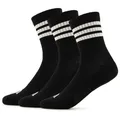 adidas - 3-Stripes Essential Concept Crew 3-Pack - Multifunktionssocken 46-48 | EU 46-48 schwarz