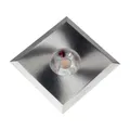 LED Leuchte Einbaustrahler eckig 6 Watt 230 Volt warmweiß Alu Deckenlampe