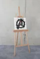 Komar Leinwandbild Avengers Big A Logo - Größe 40 x 40 cm, Disney (1 St), Keilrahmenbild mit Echtholzrahmen, Kinderzimmer
