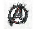 Leinwandbild Avengers Big A Logo 40x40 cm
