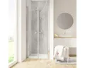 Pendeltüre für Nische Schulte Garant 2.0 800x800x2000 mm Echtglas Klar hell chro