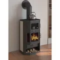Kaminofen mit Backfach+Herdplatte Victoria Taro F schwarz – 9,51 kW