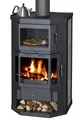 EEK A Kaminofen mit Backfach+Herdplatte Victoria Taro F Speckstein schwarz – 9,5