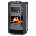 EEK A Kaminofen mit Backfach+Herdplatte Victoria Taro F – 9,51 kW schwarz