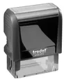 trodat Textstempel, individualisierbar printy 4912 selbstfärbend schwarz mit Log