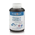 Norsan Omega-3 Kapseln 120 Stück | natürliches Fischöl | hochwertiges Omega-3