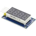 7-Segment Display mit vier Ziffern auf PCB