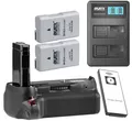 ayex Batteriegriff Batteriegriff NikonD5500 D5600+IRFernauslöser+2xEN-EL14 Akku+Ladegerät
