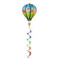 HQ Design Windspiration - Hot Air Balloon, UV-beständige und wetterfeste Windspiel Deko für Garten, Terrasse und Balkon - inkl. Aufhängung (Flowers, Hot Air Balloon Twist)