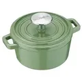Berndes Serviertopf 14 cm, Gusseisen, grün - b.iron, Eisenguss grün