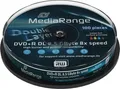 DVD+R MediaRange 8.5GB 10pcs Spindel DL Injekt Full Surface