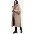 Navahoo Wintermantel Schneewächter 14 warmer Winter Kurzmantel braun XS (34)