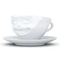Fiftyeight Products TV Tassen Kaffeetasse weiß lachend 0,20 L TV Tassen T014701