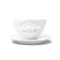 FIFTYEIGHT PRODUCTS / Tassen / Kaffeetasse „Lachend“ (Porzellan, 200 ml, weiß, Made in Germany)
