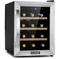 Klarstein Reserva 12 Uno Weinkühlschrank 12 Flaschen 31 Liter Edelstahl Edelstahl
